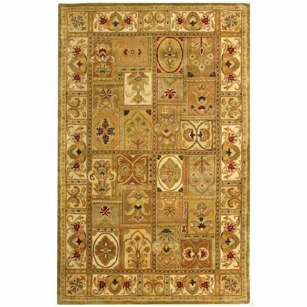 2 Ft. - 3 In. x 14 Ft. Runner- Traditional Classic Sage And Multi Hand Tufted Rug, Safavieh, Mfr#: CL305A-214